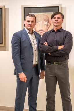 Andrzej Tomaszewski i manager Mariusz Rajzner